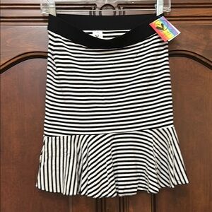 Striped Black and White Skirt